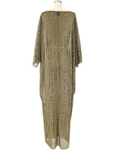 Gold Moire Caftan Dress arcadeshops.com