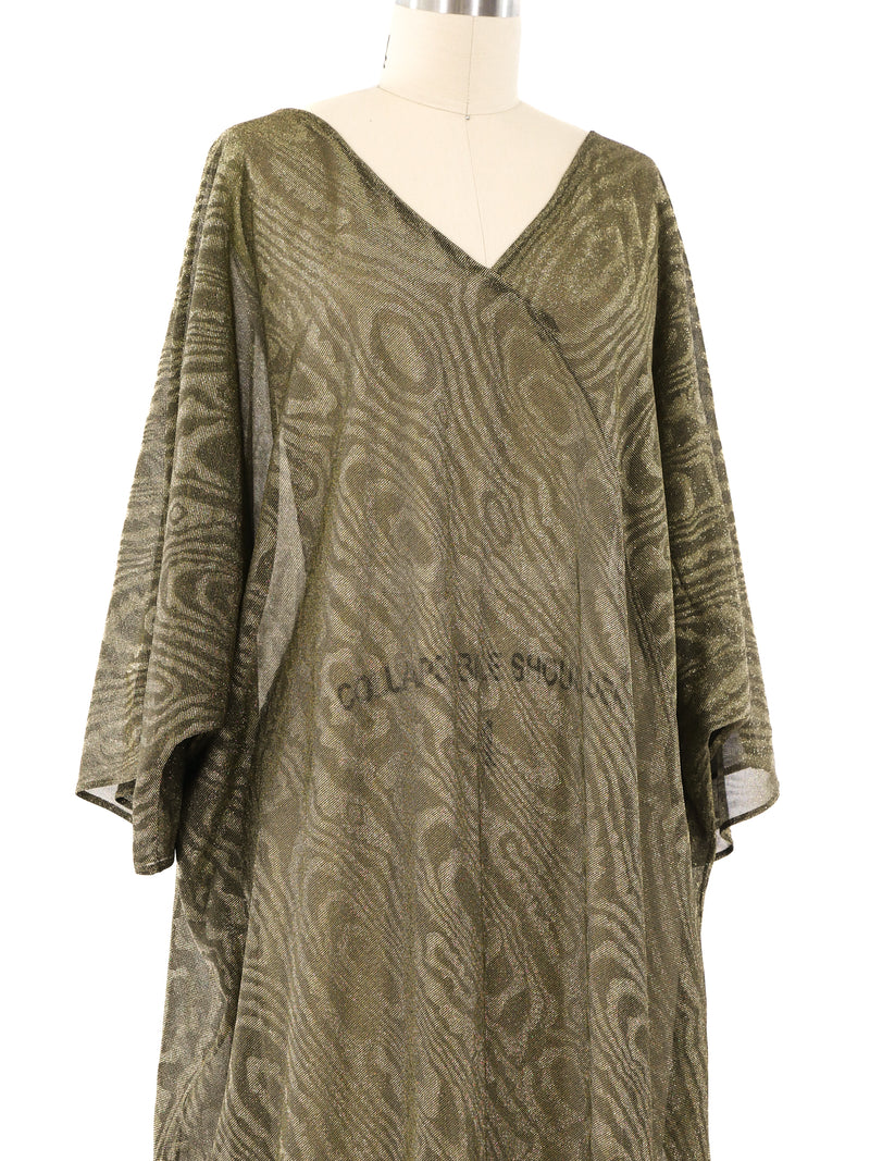 Gold Moire Caftan Dress arcadeshops.com