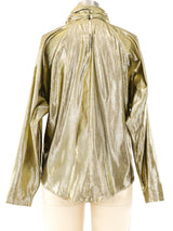 Fredericks of Hollywood Lamé Blouse Top arcadeshops.com