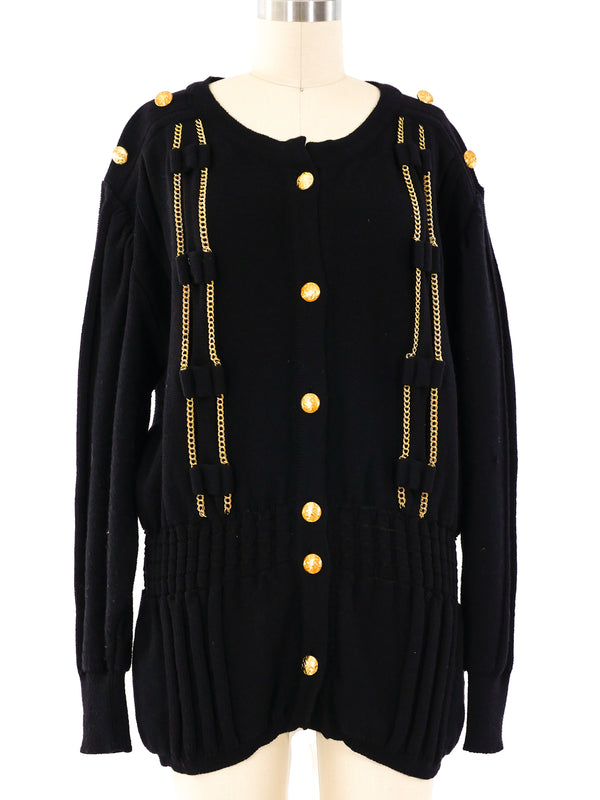 Givenchy Chain Embellished Cardigan Jacket arcadeshops.com