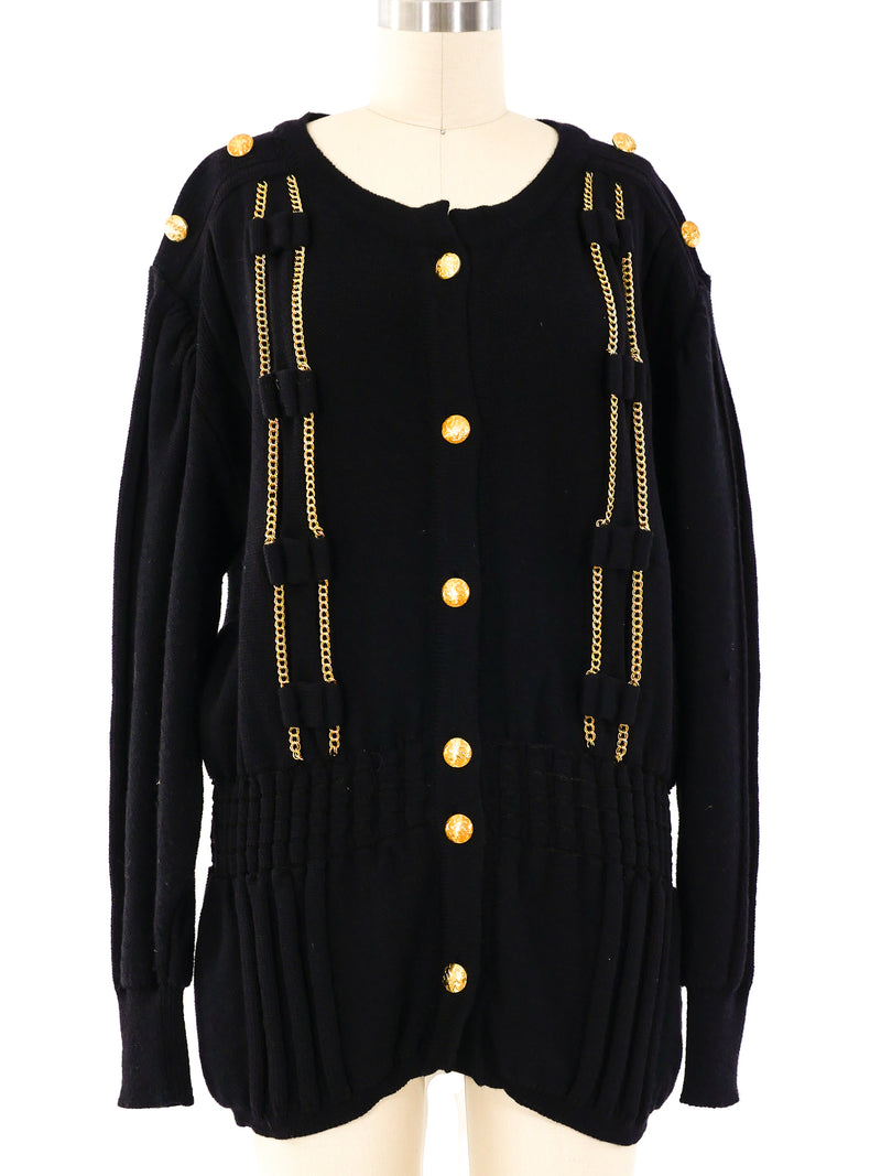 Givenchy Chain Embellished Cardigan Jacket arcadeshops.com