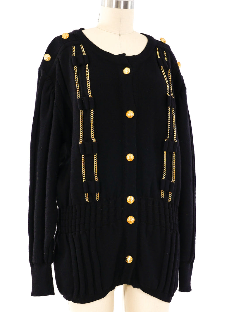 Givenchy Chain Embellished Cardigan Jacket arcadeshops.com