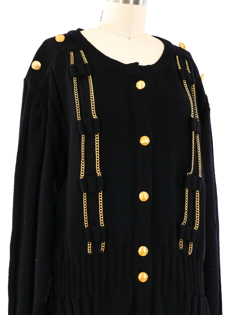 Givenchy Chain Embellished Cardigan Jacket arcadeshops.com