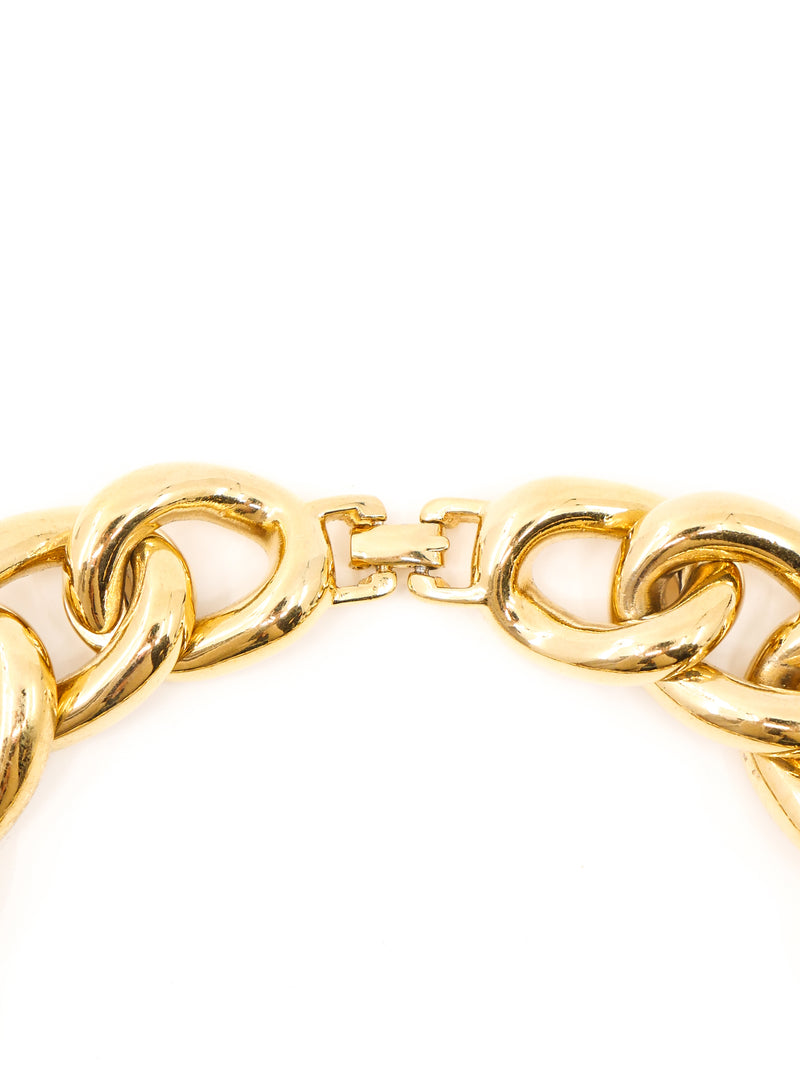 Givenchy Crystal Embellished Chainlink Necklace Accessory arcadeshops.com