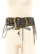 Michael Morrison Studded Leather Belt Accessory arcadeshops.com