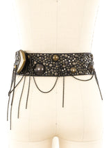 Michael Morrison Studded Leather Belt Accessory arcadeshops.com