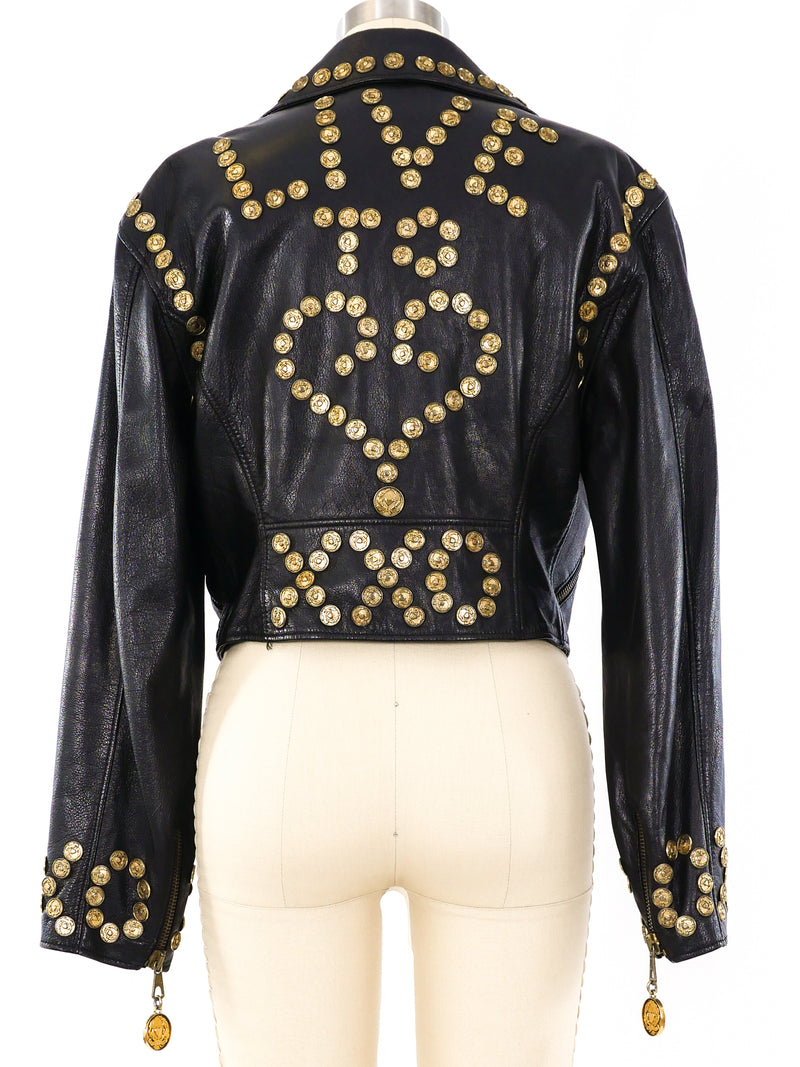 Moschino Live To Love Motorcycle Jacket Jacket arcadeshops.com