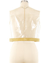 Paco Rabanne PVC Military Vest Jacket arcadeshops.com