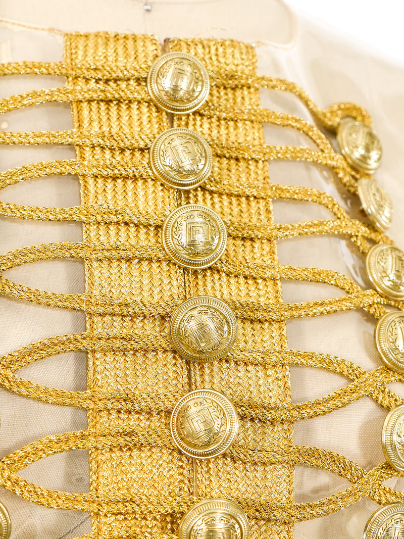 Paco Rabanne PVC Military Vest Jacket arcadeshops.com