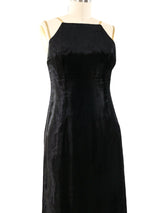 Gianni Versace Velvet and Chainmail Gown Dress arcadeshops.com