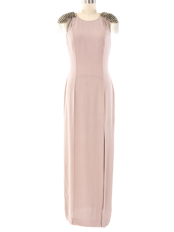 Thierry Mugler Armored Silk Gown Dress arcadeshops.com