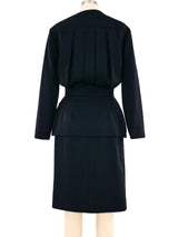 Chanel Pleated Wool Coat Dress Dress arcadeshops.com