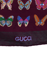 Gucci Butterfly Printed Silk Scarf Accessory arcadeshops.com