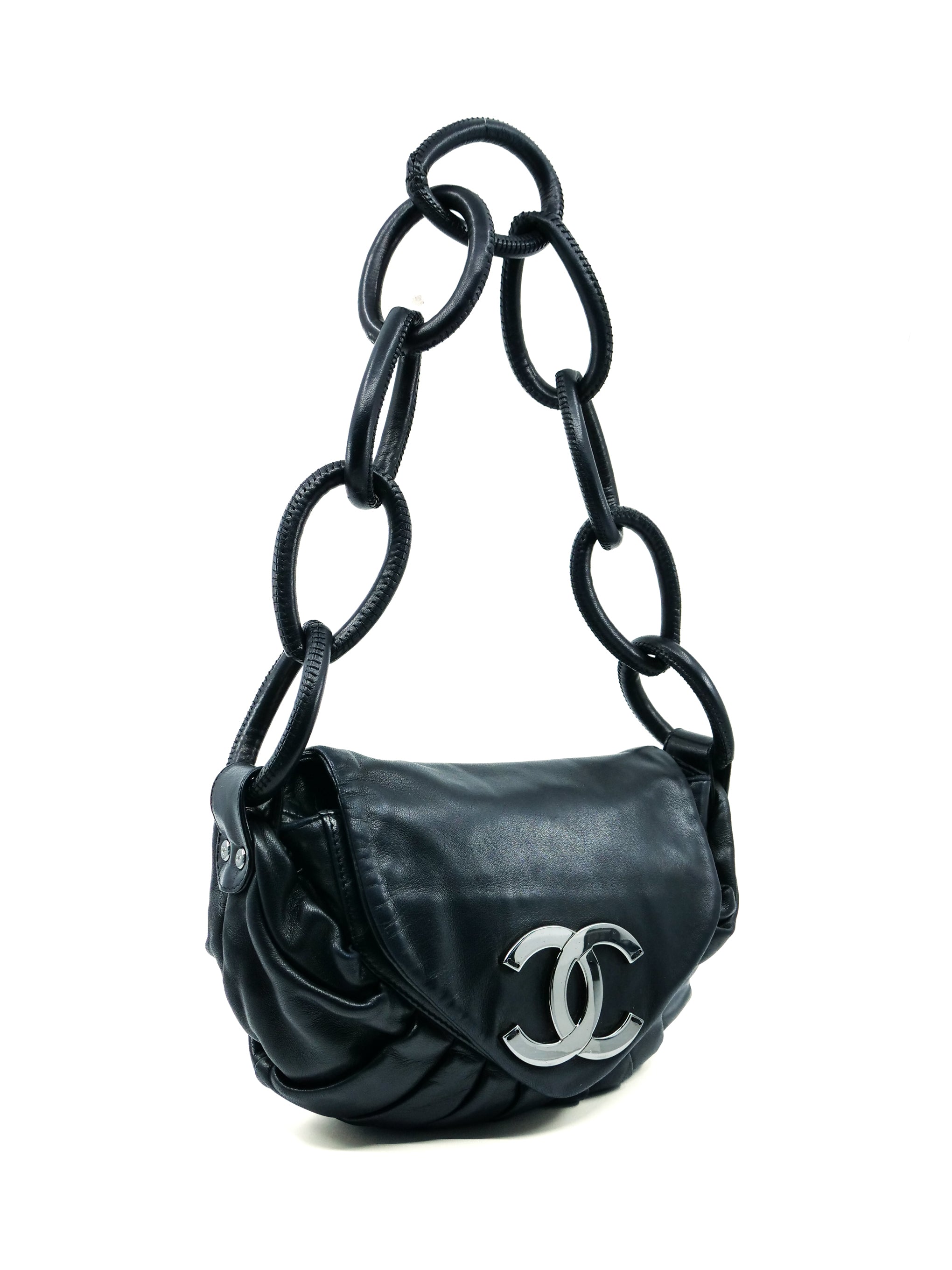 Chanel Ring Handle Logo Flap Shoulder Bag