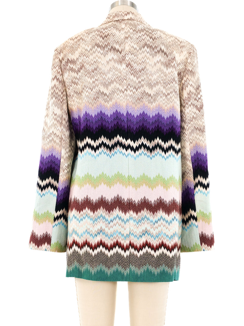Missoni Chevron Knit Blazer Jacket arcadeshops.com