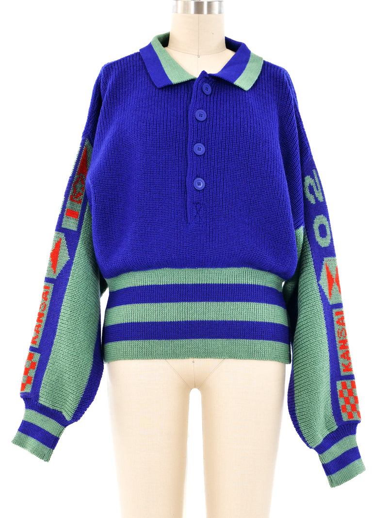 Kansai Striped Knit Sweater Top arcadeshops.com