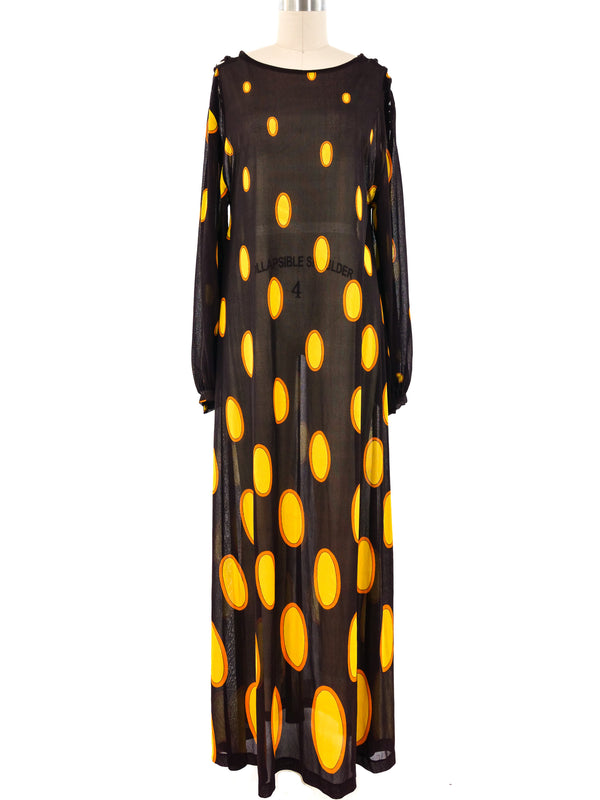 Optic Printed Jersey Maxi Dress Dress arcadeshops.com