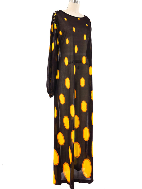 Optic Printed Jersey Maxi Dress Dress arcadeshops.com