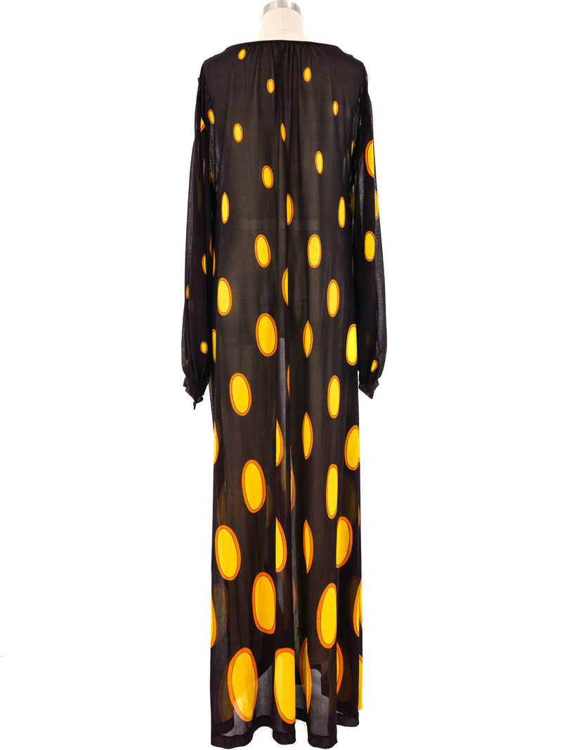Optic Printed Jersey Maxi Dress Dress arcadeshops.com