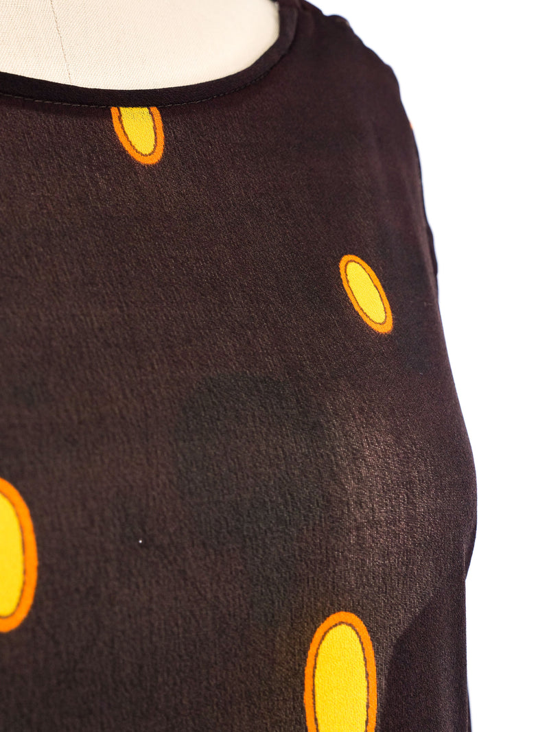 Optic Printed Jersey Maxi Dress Dress arcadeshops.com