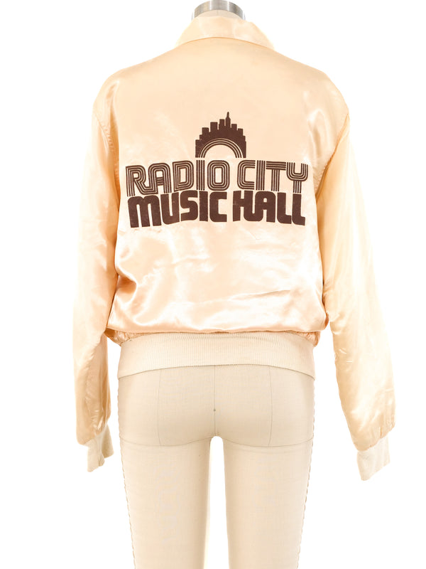 1970's Radio City Music Hall Satin Souvenir Jacket Jacket arcadeshops.com