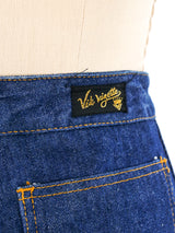 1970's Rolls Royce Embroidered Denim Bottom arcadeshops.com