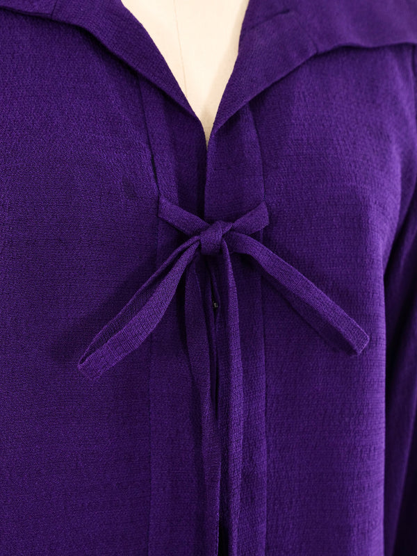 Yves Saint Laurent Violet Crepe Dress Dress arcadeshops.com