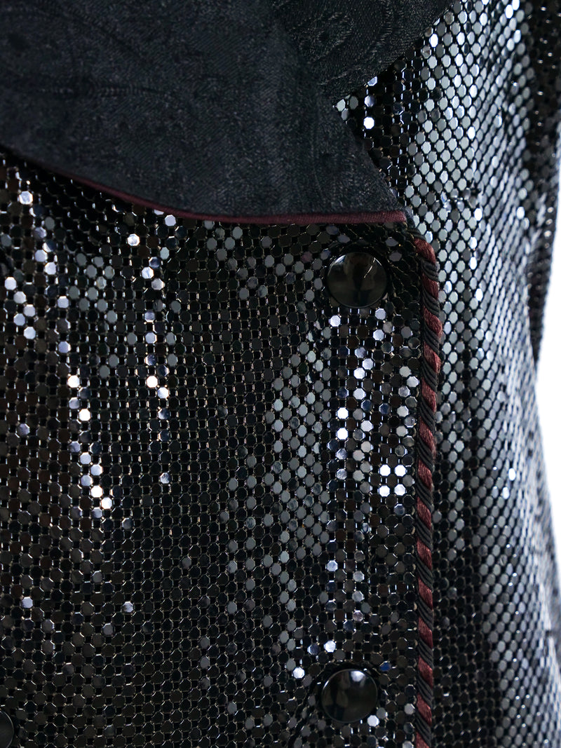 Whiting and Davis Black Chainmail Vest Top arcadeshops.com