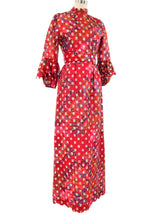 Tina Leser Metallic Floral Maxi Dress Dress arcadeshops.com
