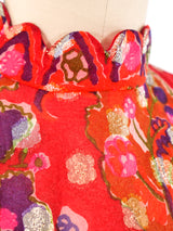 Tina Leser Metallic Floral Maxi Dress Dress arcadeshops.com