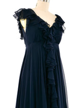 Malcolm Starr Ruffled Chiffon Dress Dress arcadeshops.com