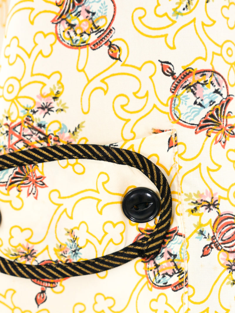 Printed Pajama Top Top arcadeshops.com