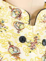 Printed Pajama Top Top arcadeshops.com