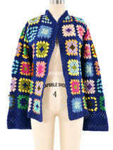 Granny Square Crochet Jacket Jacket arcadeshops.com