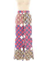 Patchwork Flared Trousers Bottom arcadeshops.com