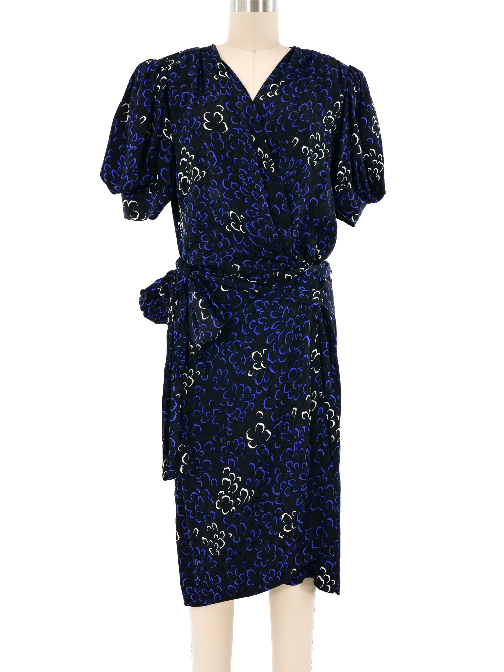 Yves Saint Laurent Floral Wrap Dress