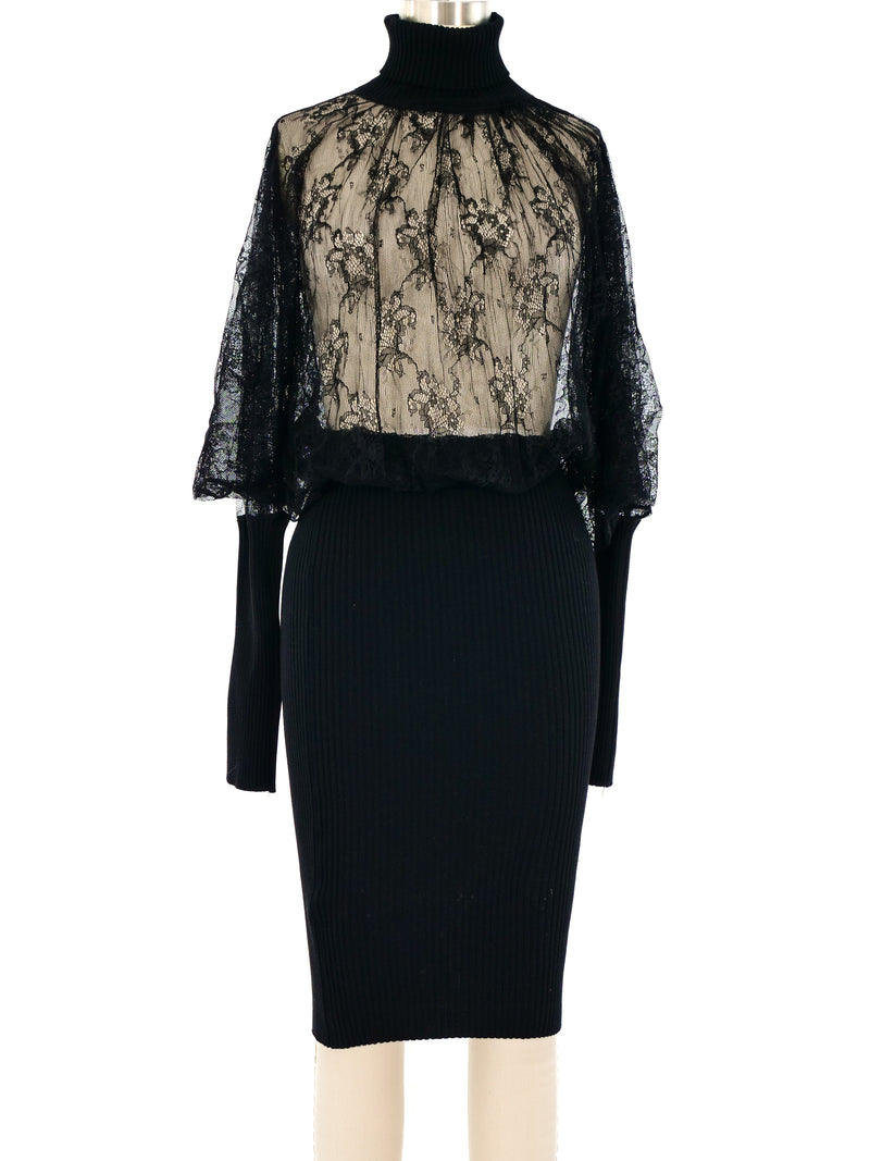 Jean Paul Gaultier Lace Sweater Dress Dress arcadeshops.com