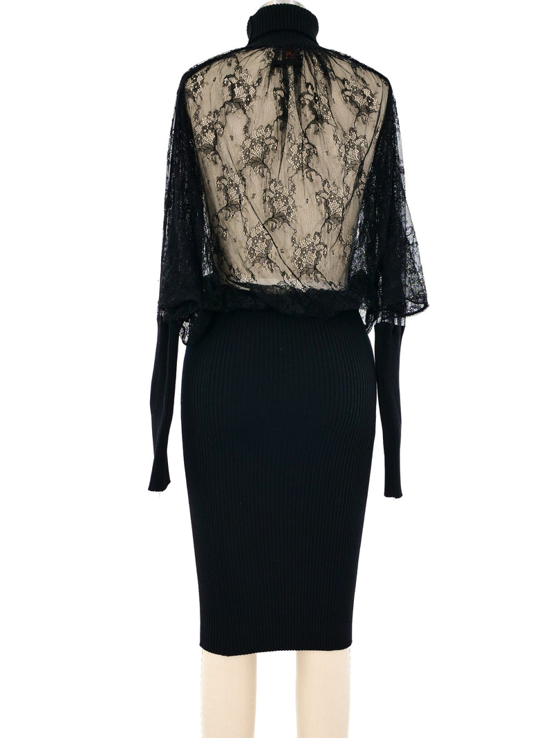 Jean Paul Gaultier Lace Sweater Dress Dress arcadeshops.com