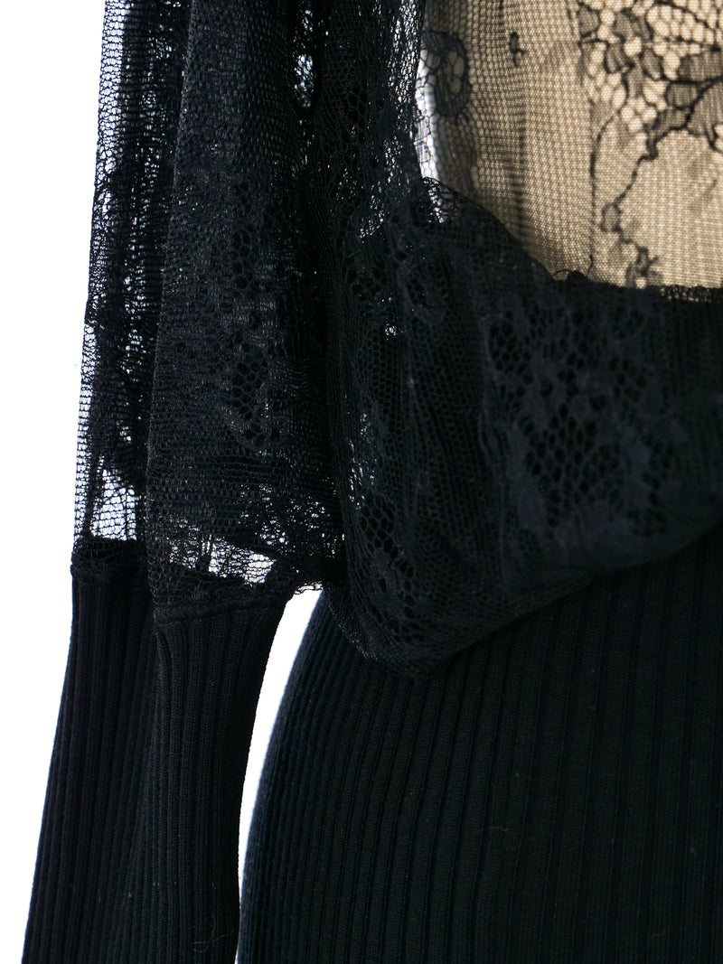 Jean Paul Gaultier Lace Sweater Dress Dress arcadeshops.com