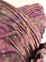 Paul Louis Orrier Dimensional Floral Taffeta Gown Dress arcadeshops.com