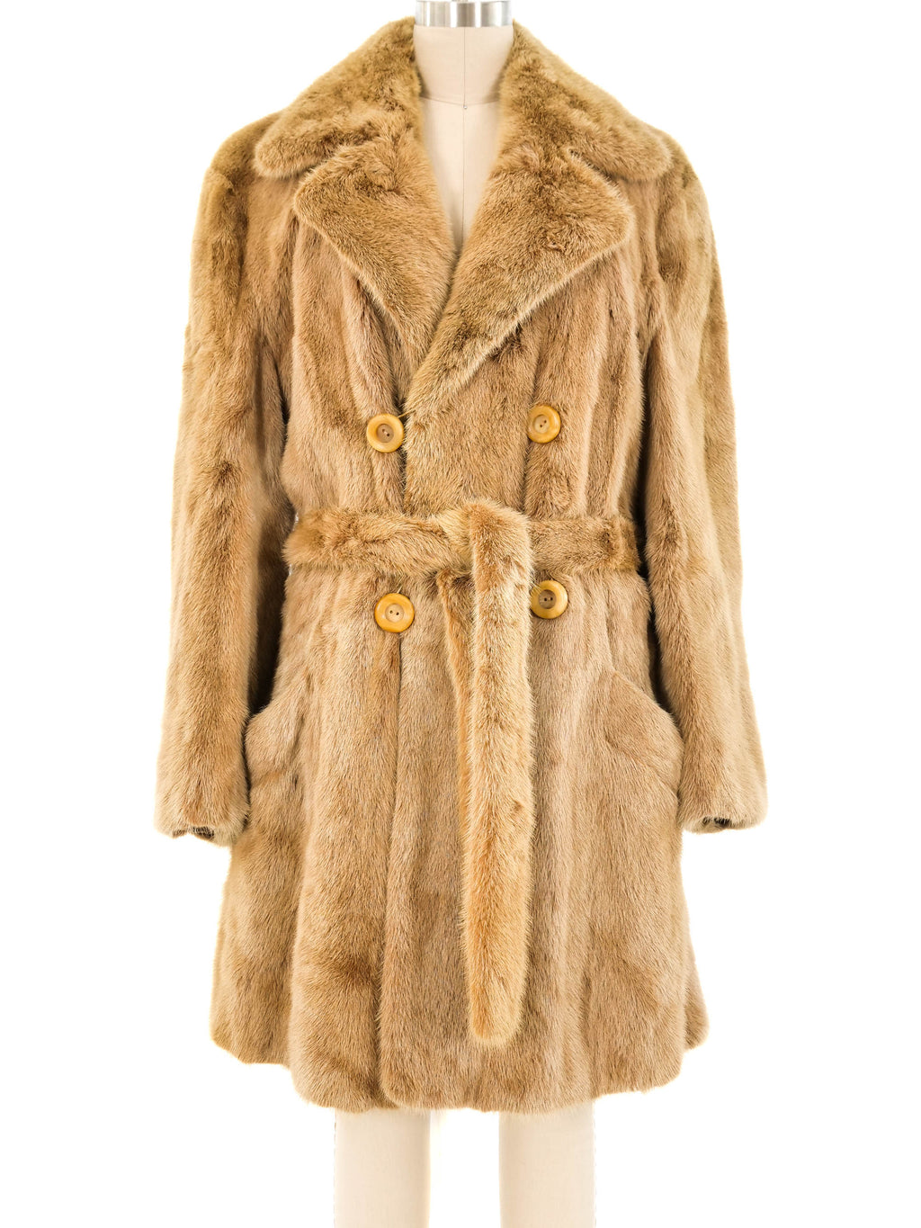 Bill Blass Honey Mink Coat