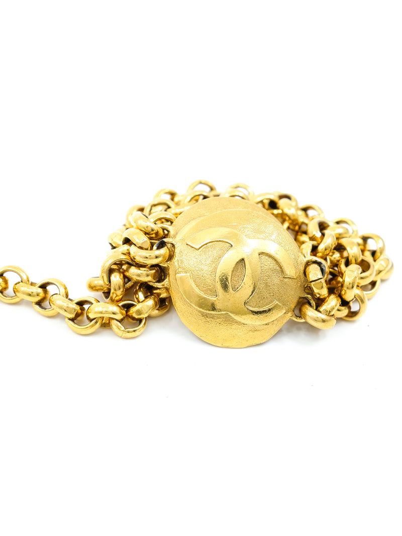 Chanel Logo Embossed Chain Belt Accessory arcadeshops.com