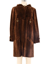 Gucci Herringbone Suede Coat Outerwear arcadeshops.com