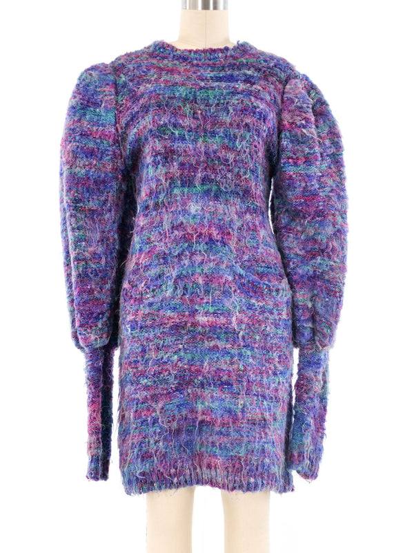 Striped Mohair Knit Sweater Dress Dress arcadeshops.com