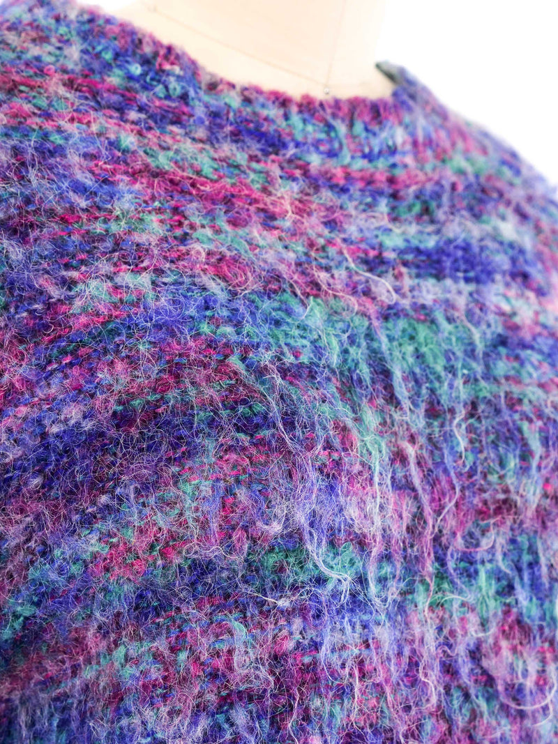 Striped Mohair Knit Sweater Dress Dress arcadeshops.com