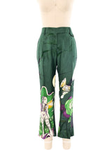 Prada Fairy Print Silk Pants Bottom arcadeshops.com
