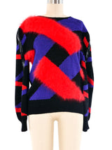 Angora and Silk Knit Sweater Top arcadeshops.com