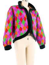 Yves Saint Laurent Diamond Pattern Quilted Jacket Jacket arcadeshops.com