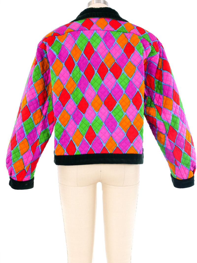 Yves Saint Laurent Diamond Pattern Quilted Jacket