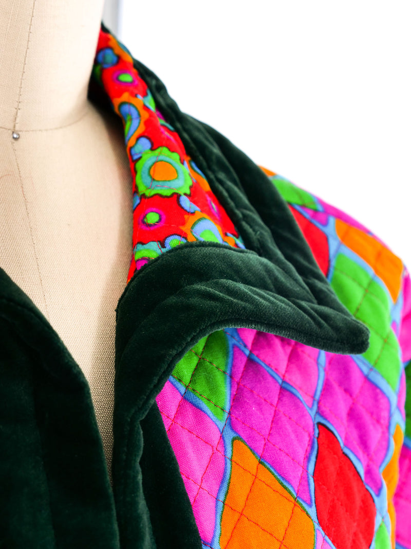 Yves Saint Laurent Diamond Pattern Quilted Jacket